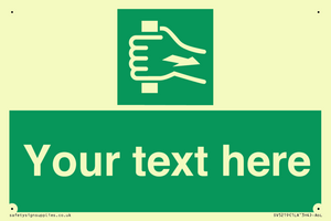 Custom Pull Bar Sign